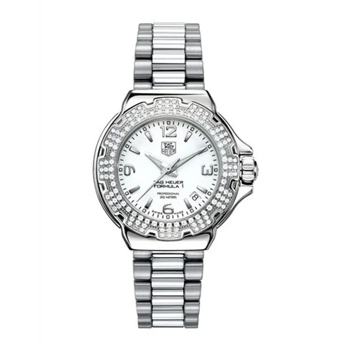Formula 1 Quartz 37 Stainless Steel / Diamond / White / Bracelet — reloj
