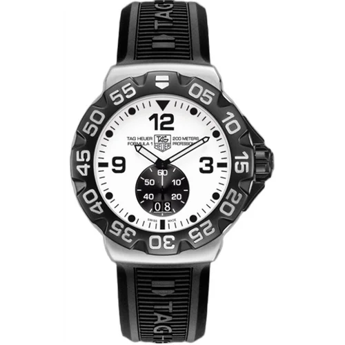 Formula 1 Big Date 44 Stainless Steel / White / Rubber — reloj