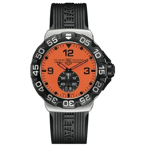 Formula 1 Big Date 44 Stainless Steel / Orange / Rubber — reloj