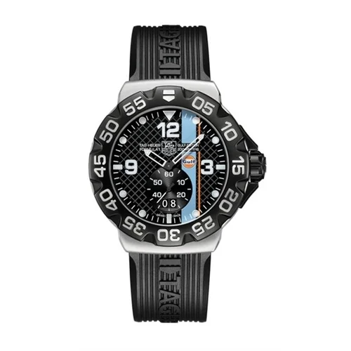 Formula 1 Big Date 44 Stainless Steel / Gulf / Rubber — reloj