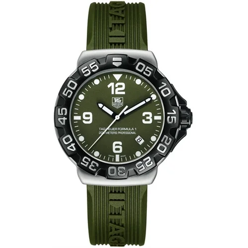 Formula 1 Quartz 41 Stainless Steel / Green / Rubber — reloj