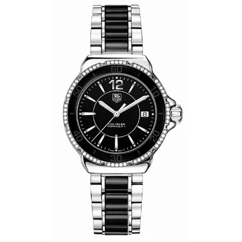 Formula 1 Quartz 37 Stainless Steel / Diamond / Black / Bracelet — reloj