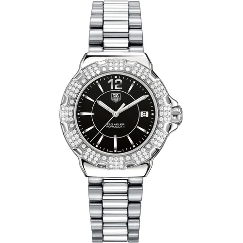 Formula 1 Quartz 37 Stainless Steel / Diamond / Black / Bracelet — reloj