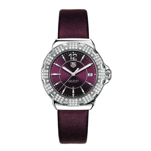 Formula 1 Quartz 37 Stainless Steel / Diamond / Purple / Fabric — reloj