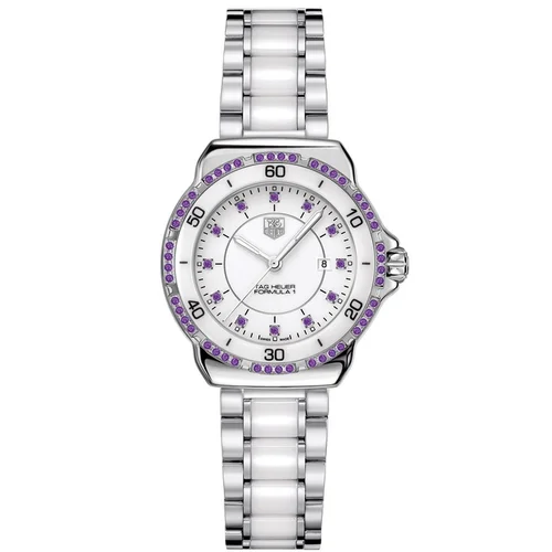Formula 1 32 Stainless Steel / Amethysts / White / Bracelet — reloj