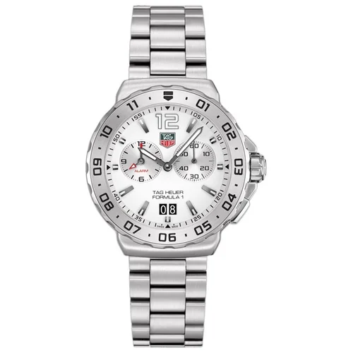 Formula 1 Quartz Alarm 42 Stainless Steel / White / Bracelet — reloj