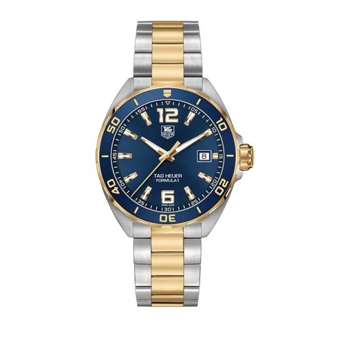 Formula 1 Quartz 41 Stainless Steel / Yellow Gold / Blue / Bracelet — reloj