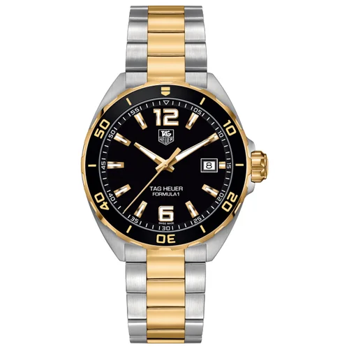 Formula 1 Quartz 41 Stainless Steel / Yellow Gold / Black / Bracelet — reloj